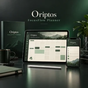Oriptos FocusFlow Planner — premium digital product by Oriptos Pakistan